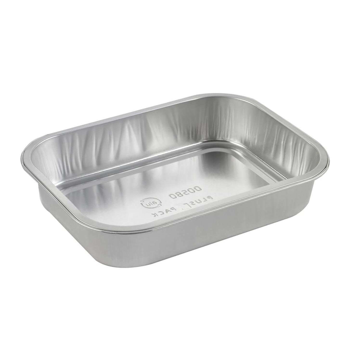 Combo Rectangular Aluminum Container with Lid 20 oz / 591 ml