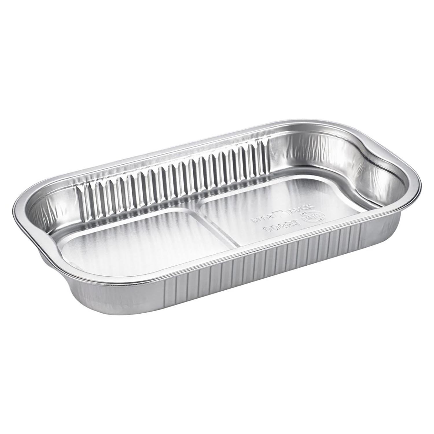 Combo Rectangular Aluminum Container with Lid 22 oz / 650 ml