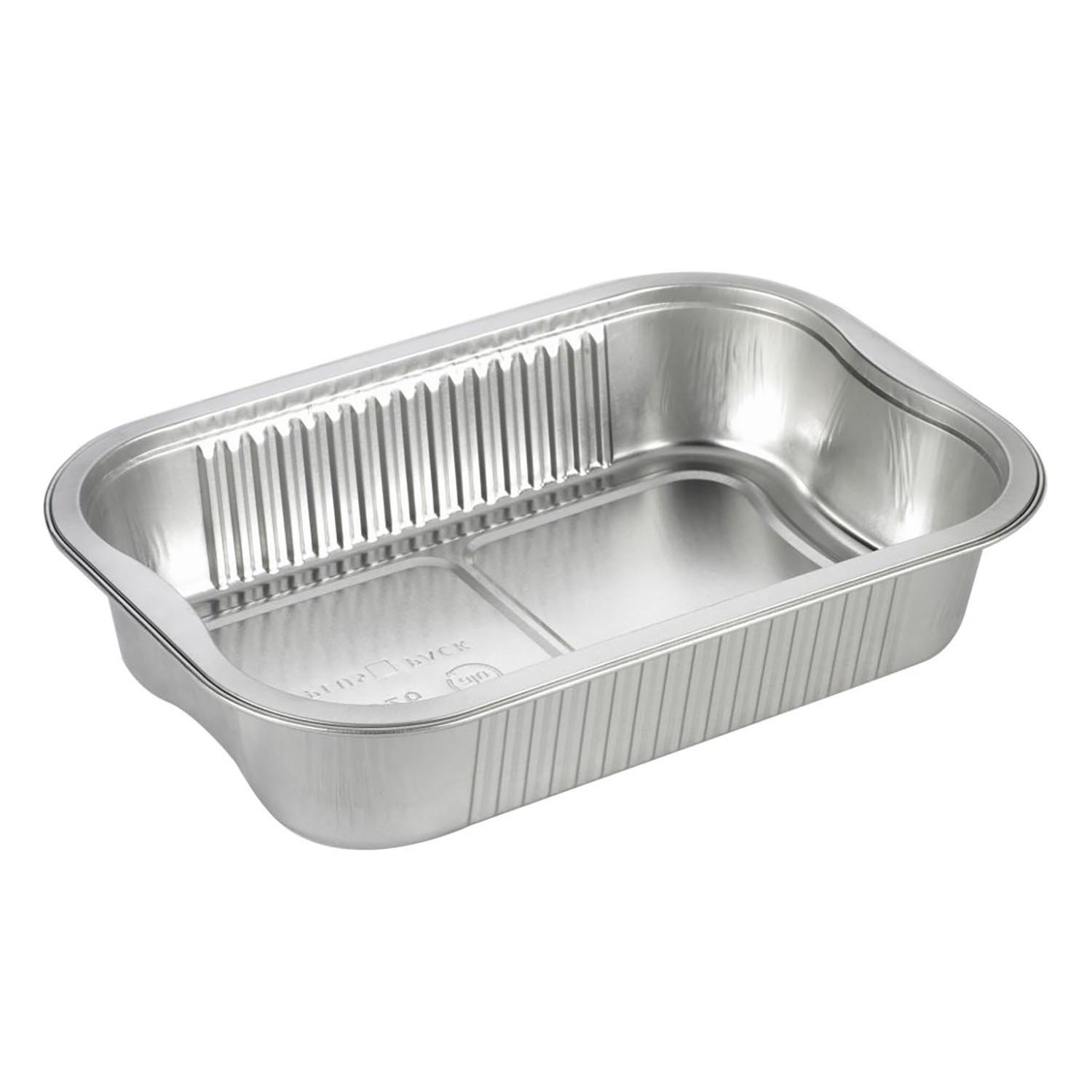 Combo Rectangular Aluminum Container with Lid 1026 ml / 35 oz
