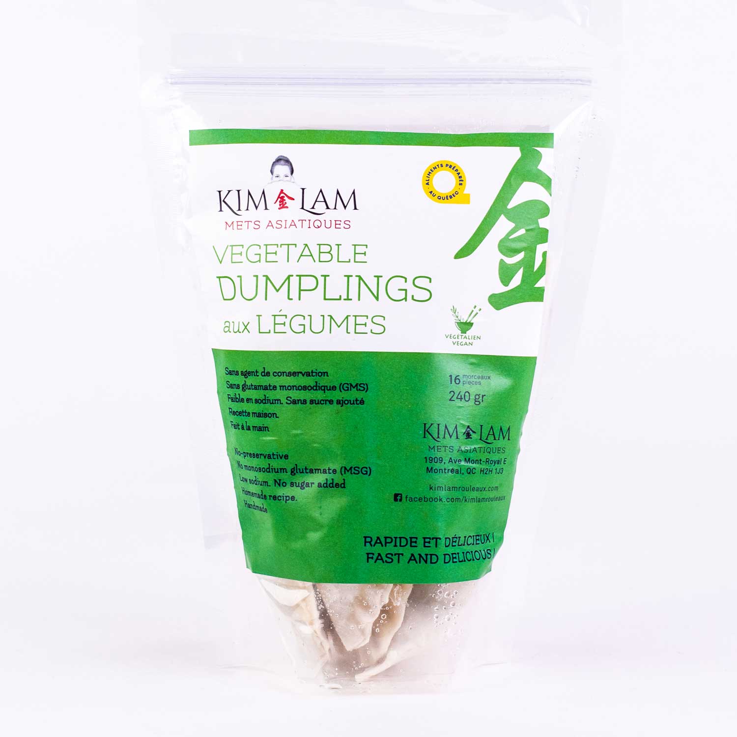 Frozen Tofu and Vegetable Dumplings 240 g