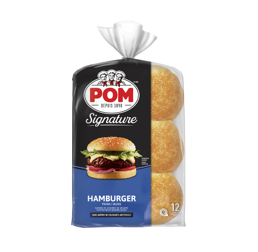 Sesame Jumbo Hamburger Buns x12