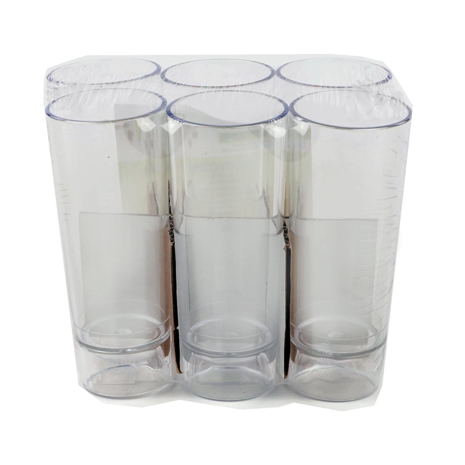 Plastic Tall Shoot Glass x6-secondary-image