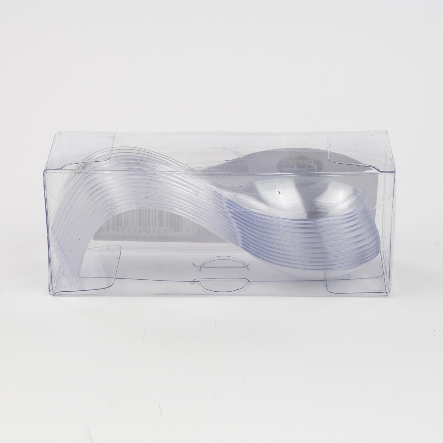 Clear Plastic Cocktail Spoon x12-secondary-image