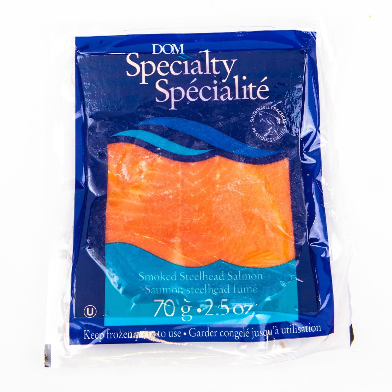 Frozen Smoked Steelhead Salmon 70 g
