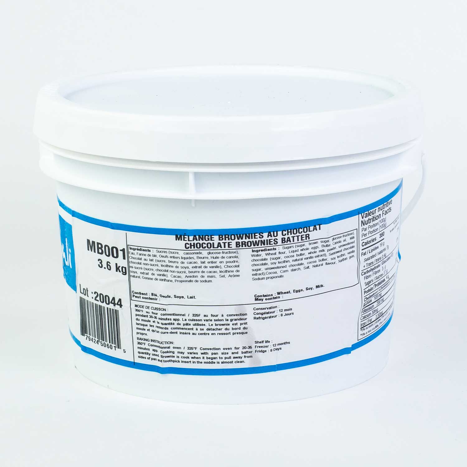 Frozen Chocolate Brownies Mix 3.6 kg