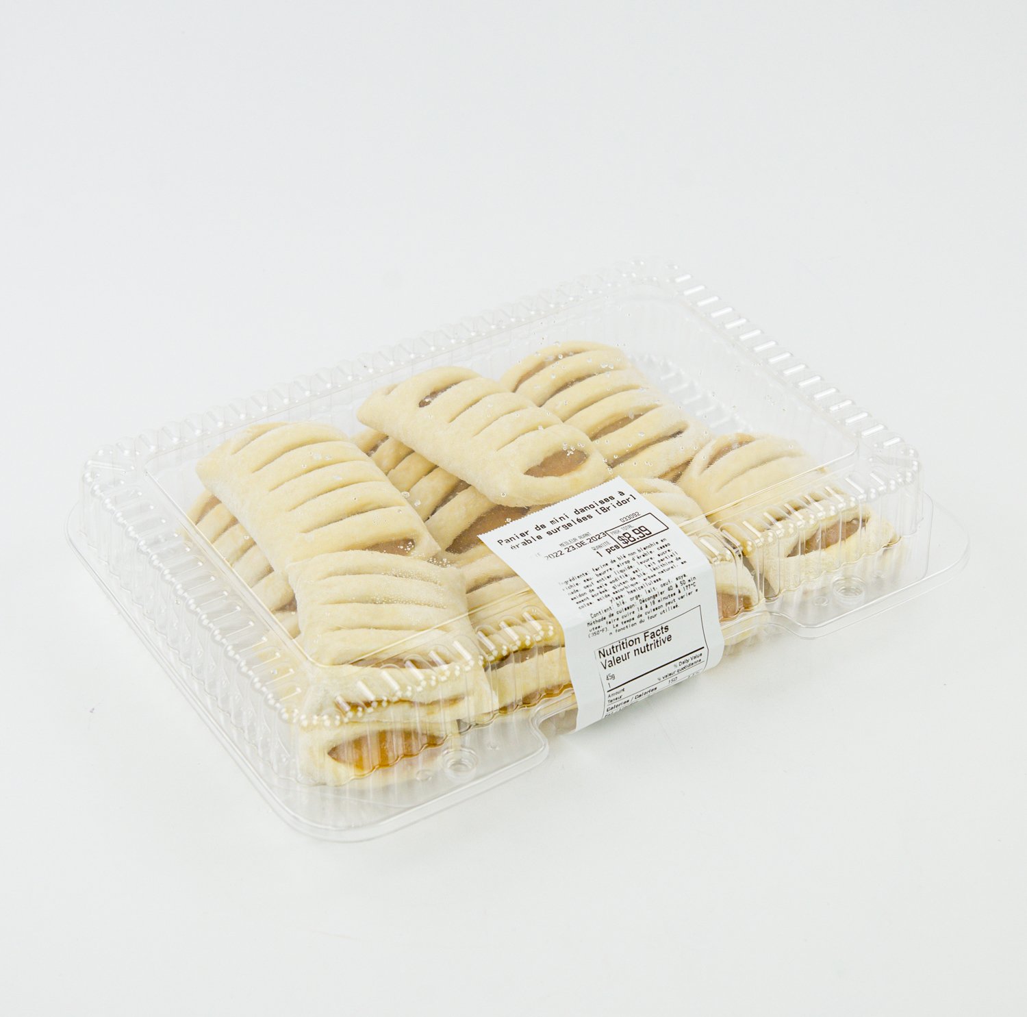 Frozen Maple Mini Danish Pastry Basket