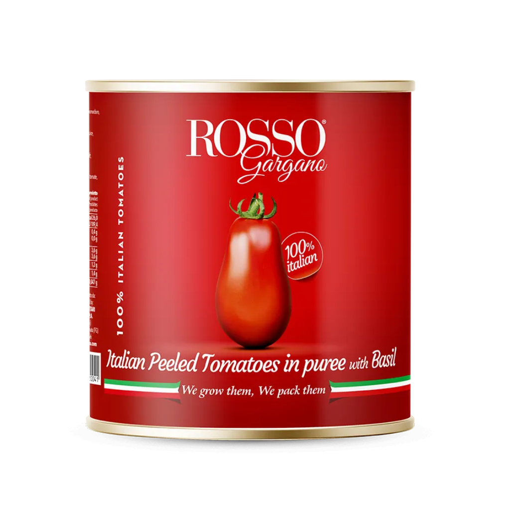 Peeled Tomatoes with Basil 2,84 L