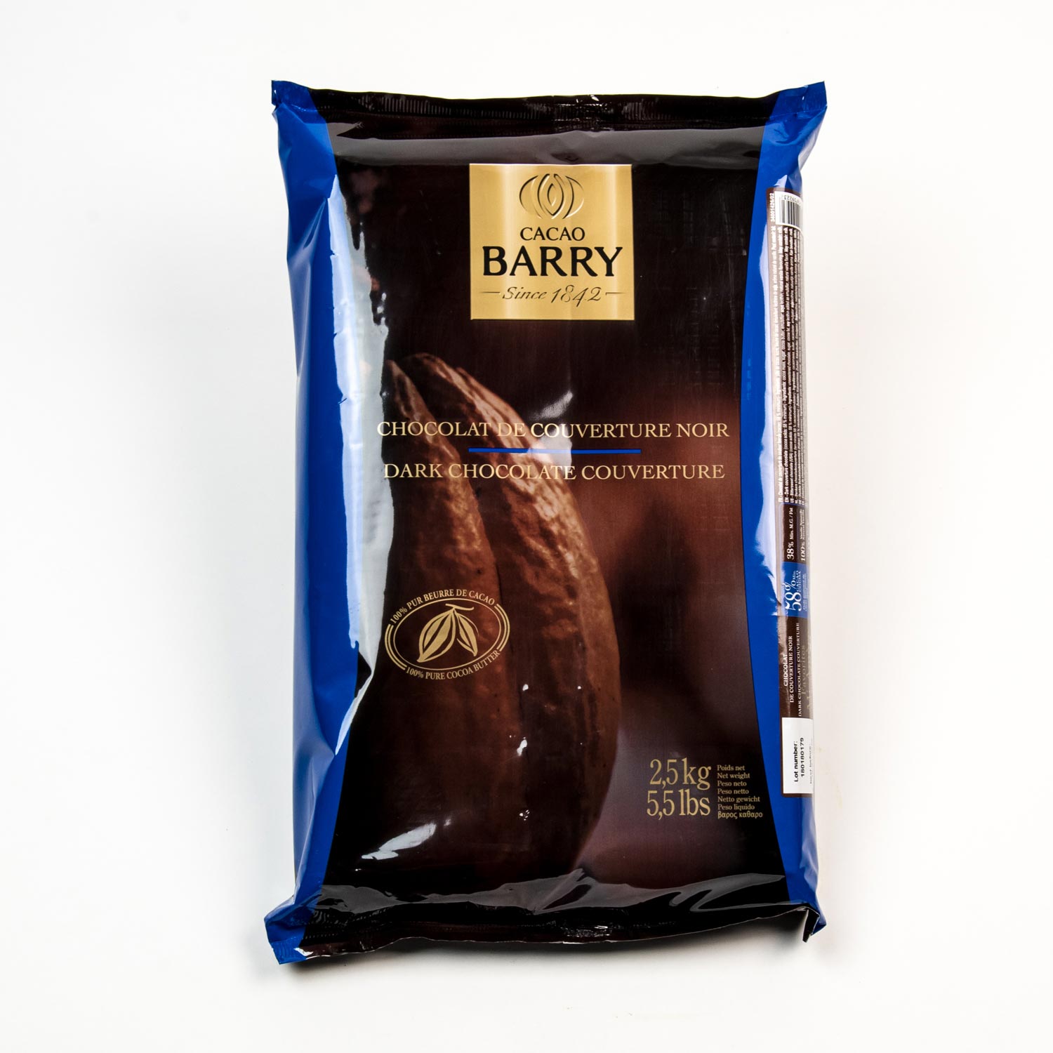 Dark Mid-Bitter Cover Chocolate 58% 2.5 kg