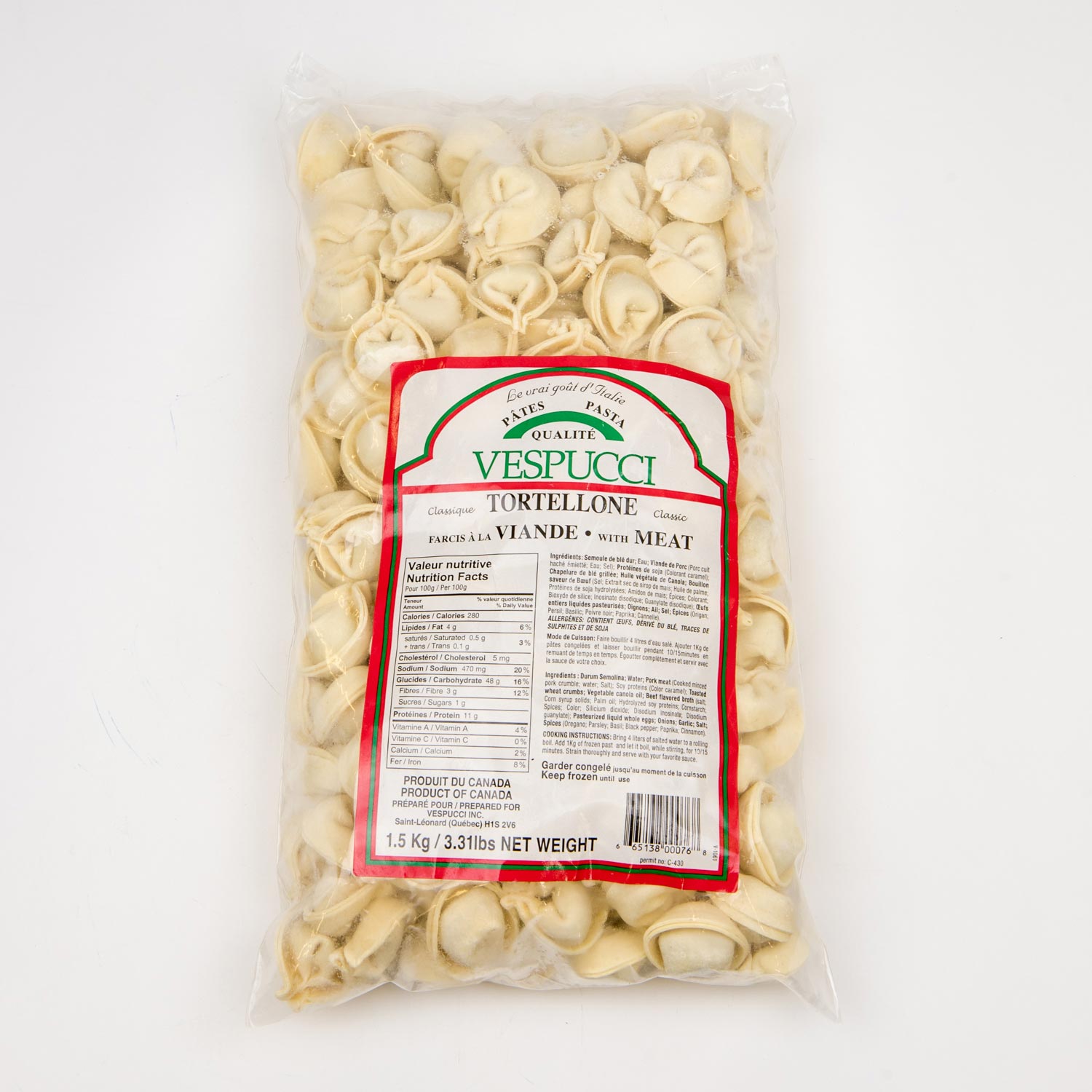 Frozen Meat Tortellone 1.5 kg
