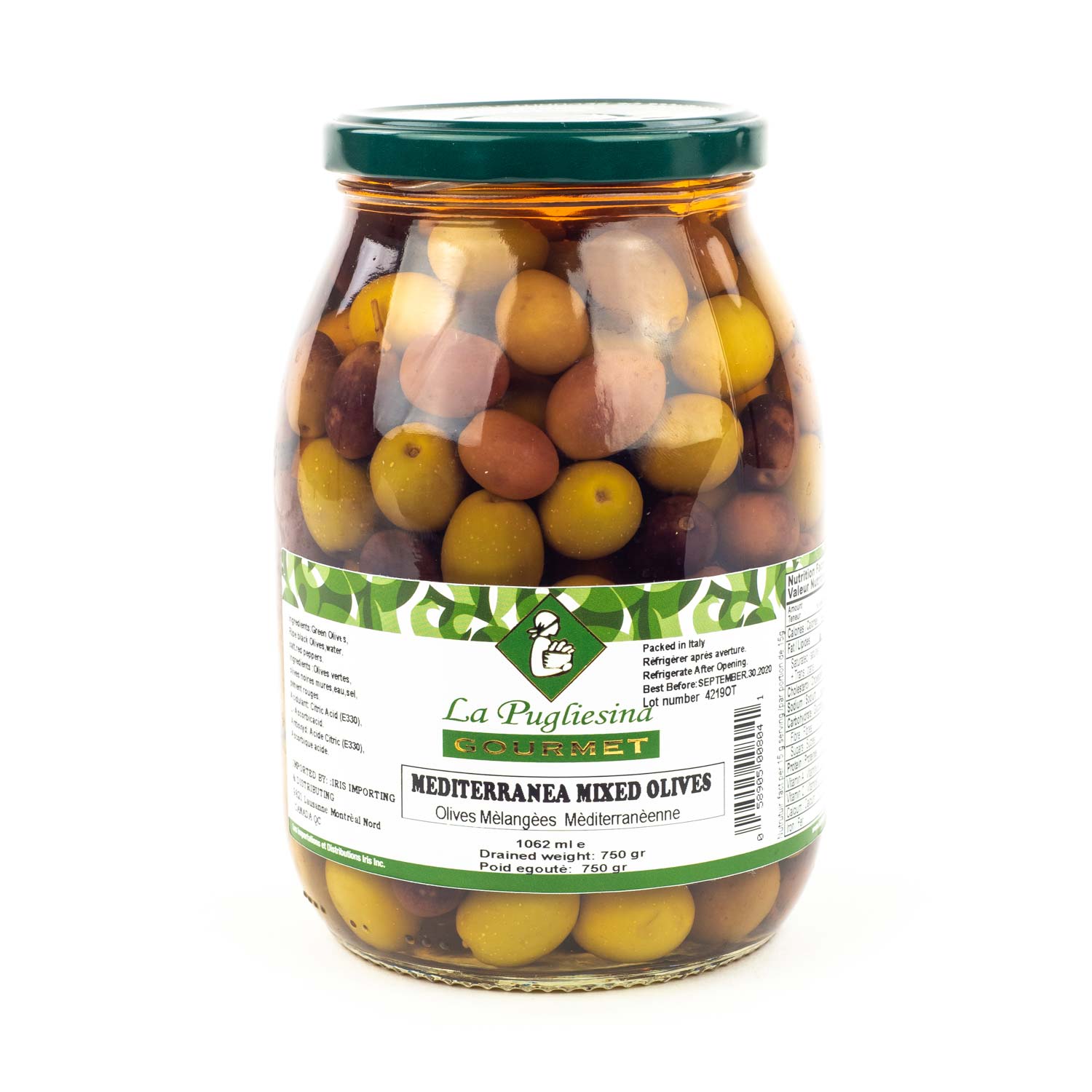 Mediterranean Mixed Olives 1 L