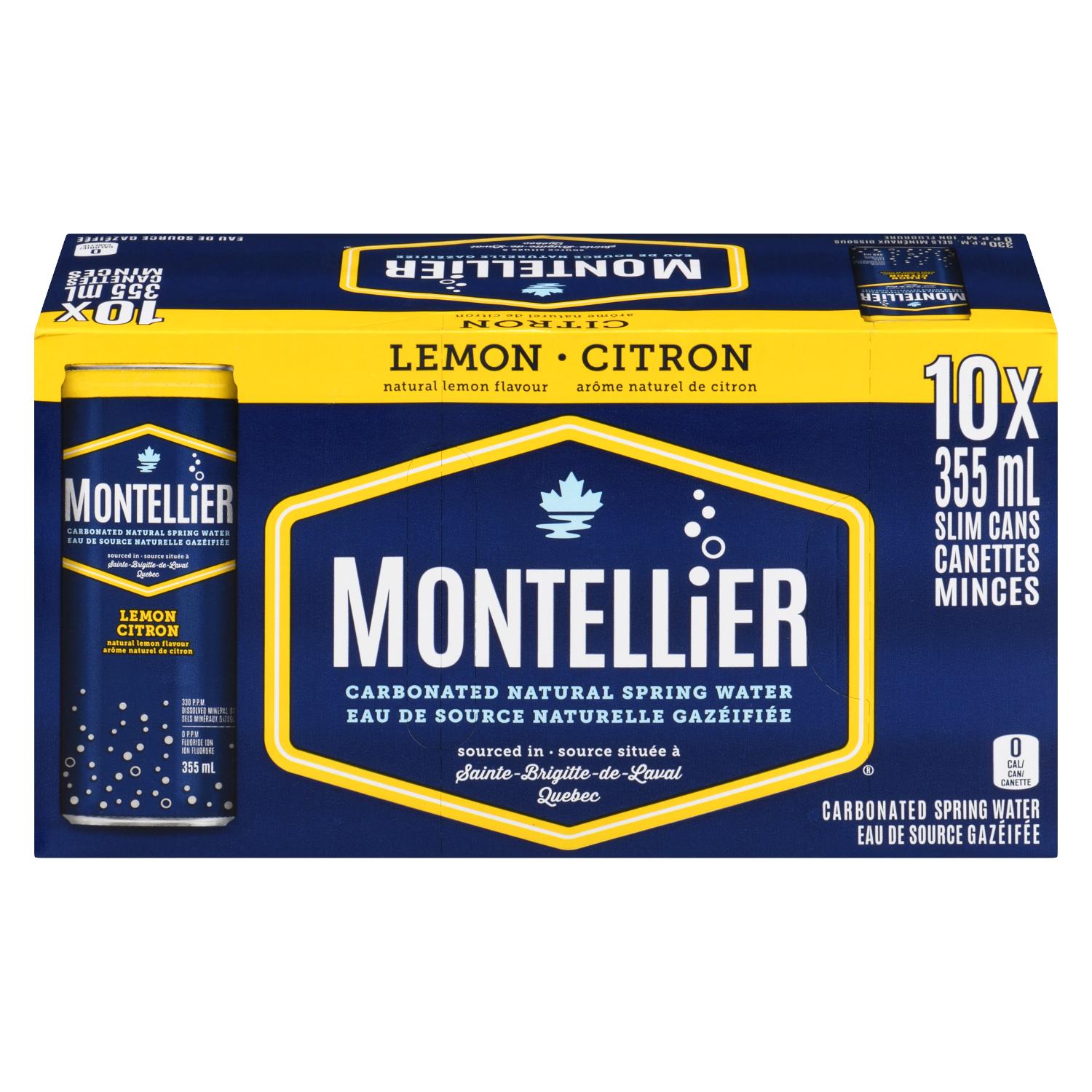 Lemon Sparkling Mineral Water 355 ml x10