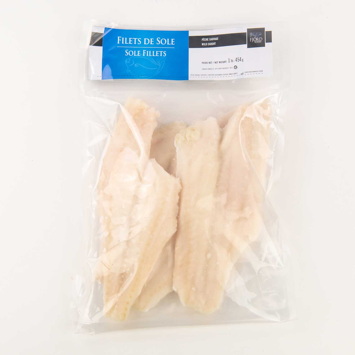 Frozen Sole Fillets 1 lb