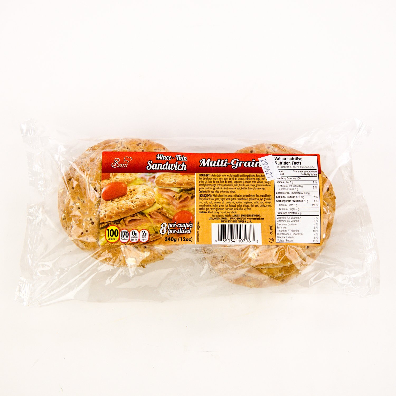 Multigrain Thin Sandwich Breads x8