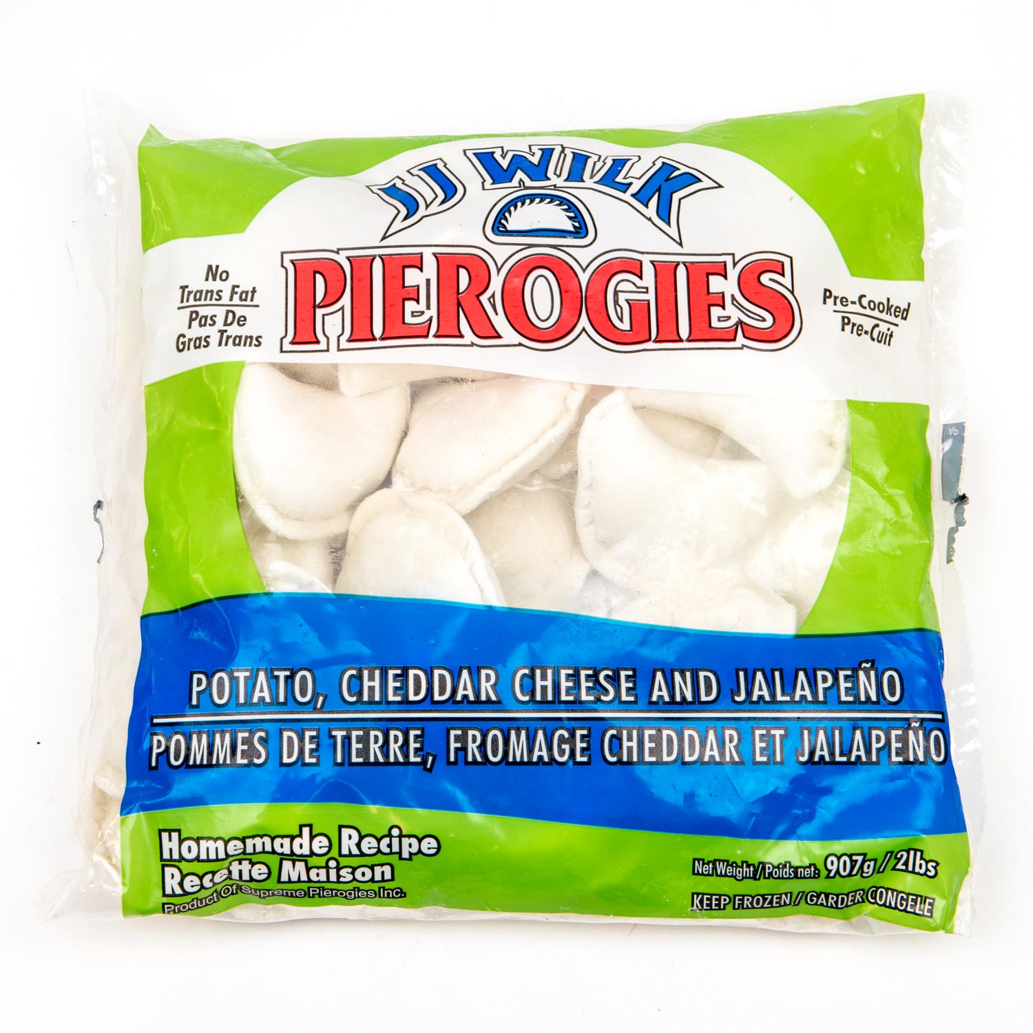 Frozen Jalapeno and Cheddar Pierogies 907 g
