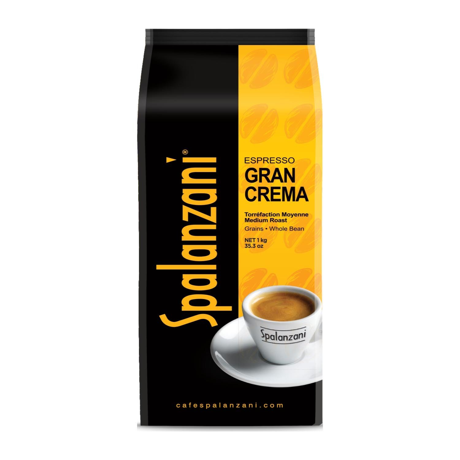 Whole Espresso Coffee Beans Gran Crema 1 kg