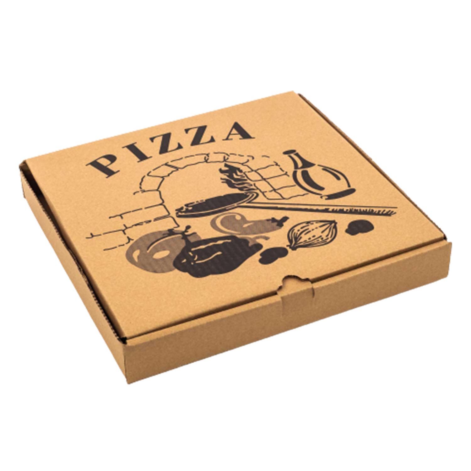 Printed Corrugated Cardboard Pizza Box 18'' x50