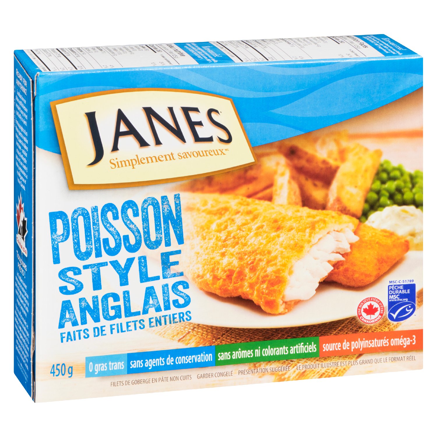 Frozen Breaded English Style Fish 450 g