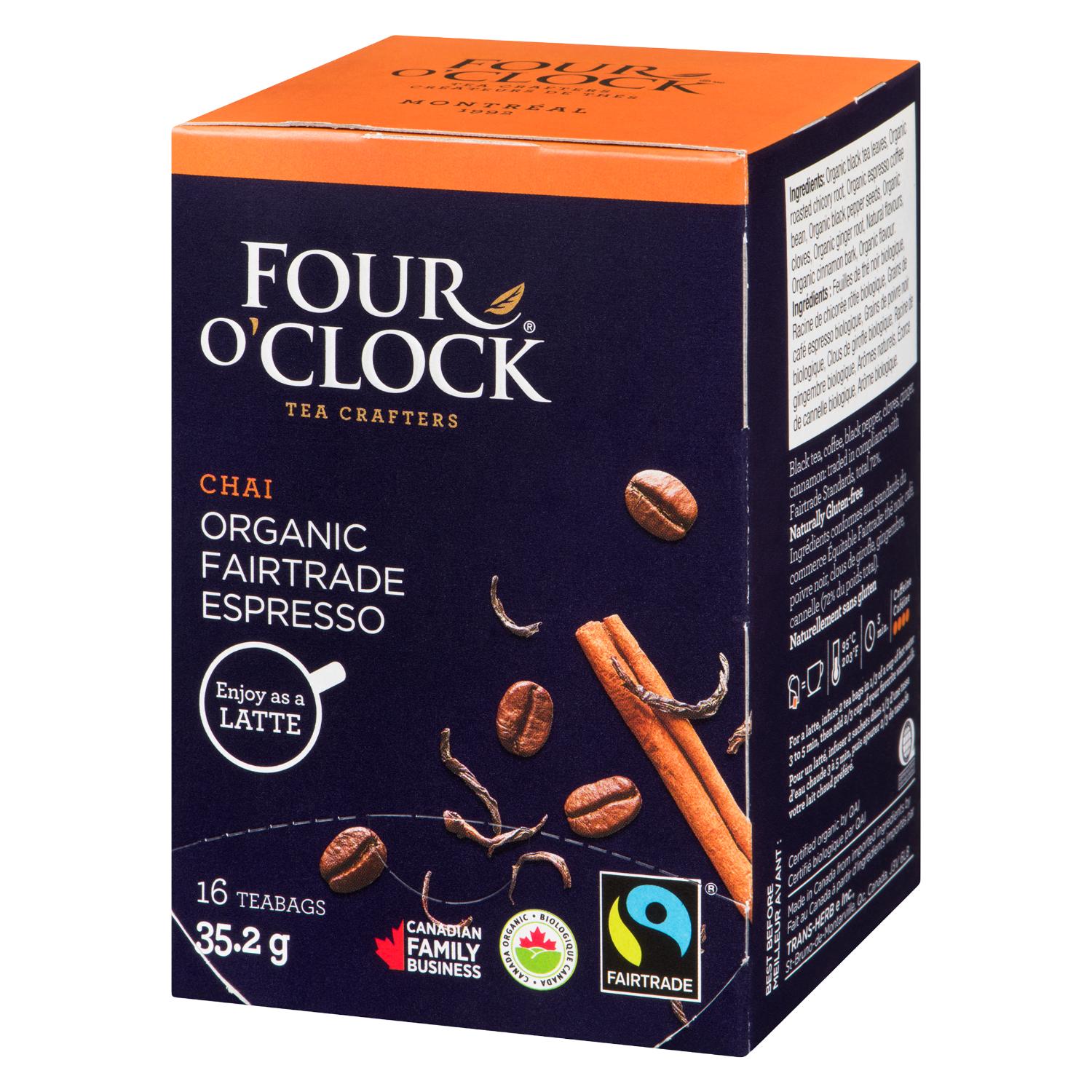Organic Fairtrade Chai Espresso Tea x16