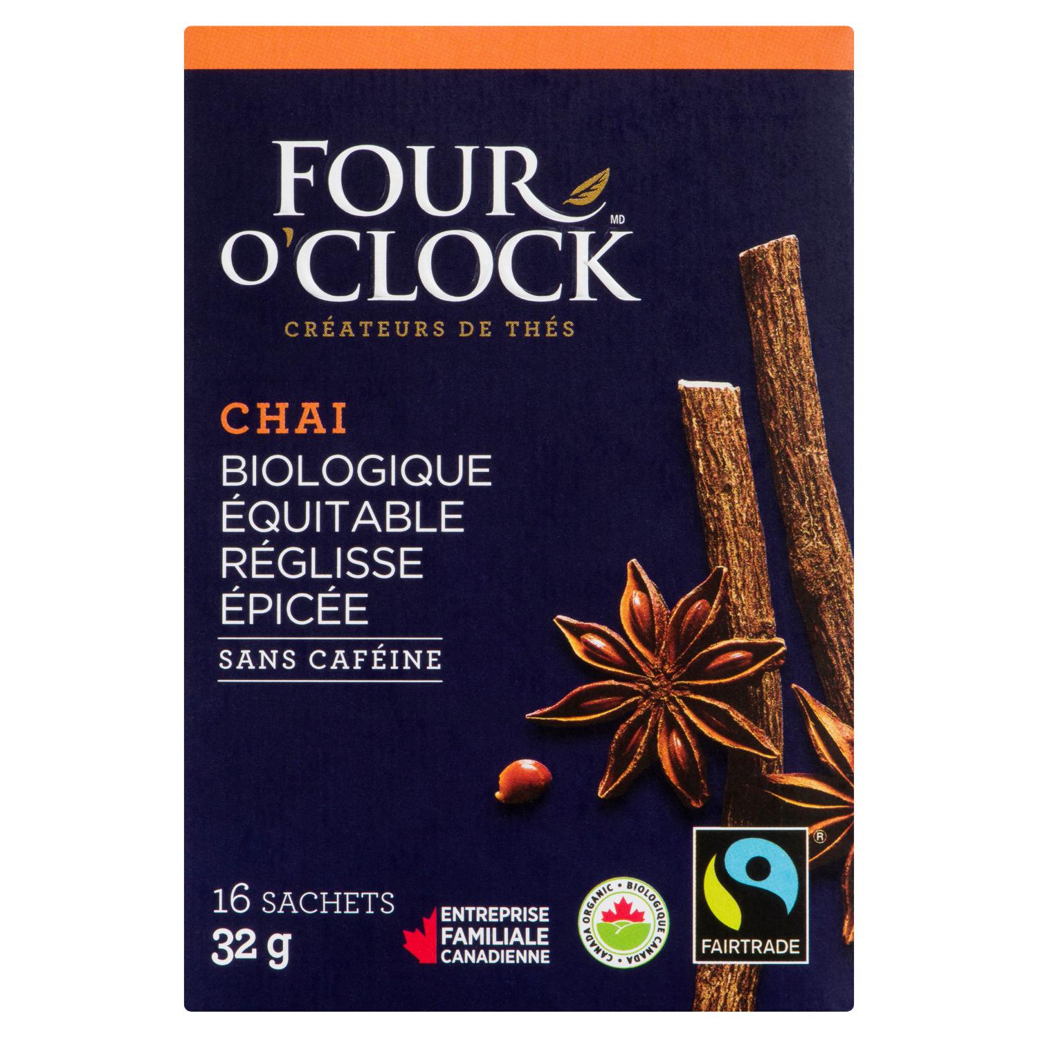 Organic Fairtrade Spicy Licorice Chai Herbal Tea x16-secondary-image