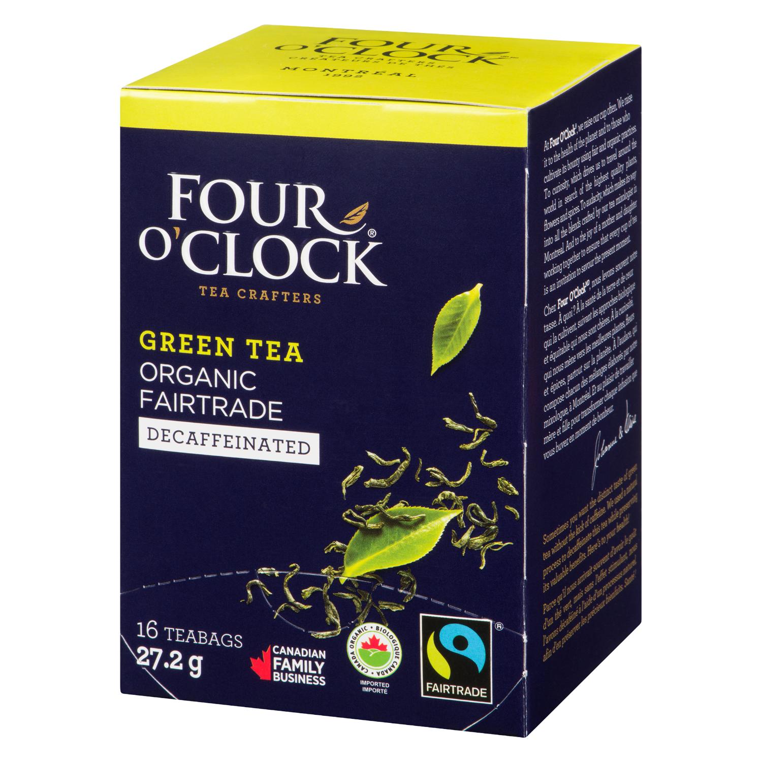 Organic Fairtrade Decaffeinated Green Tea x16
