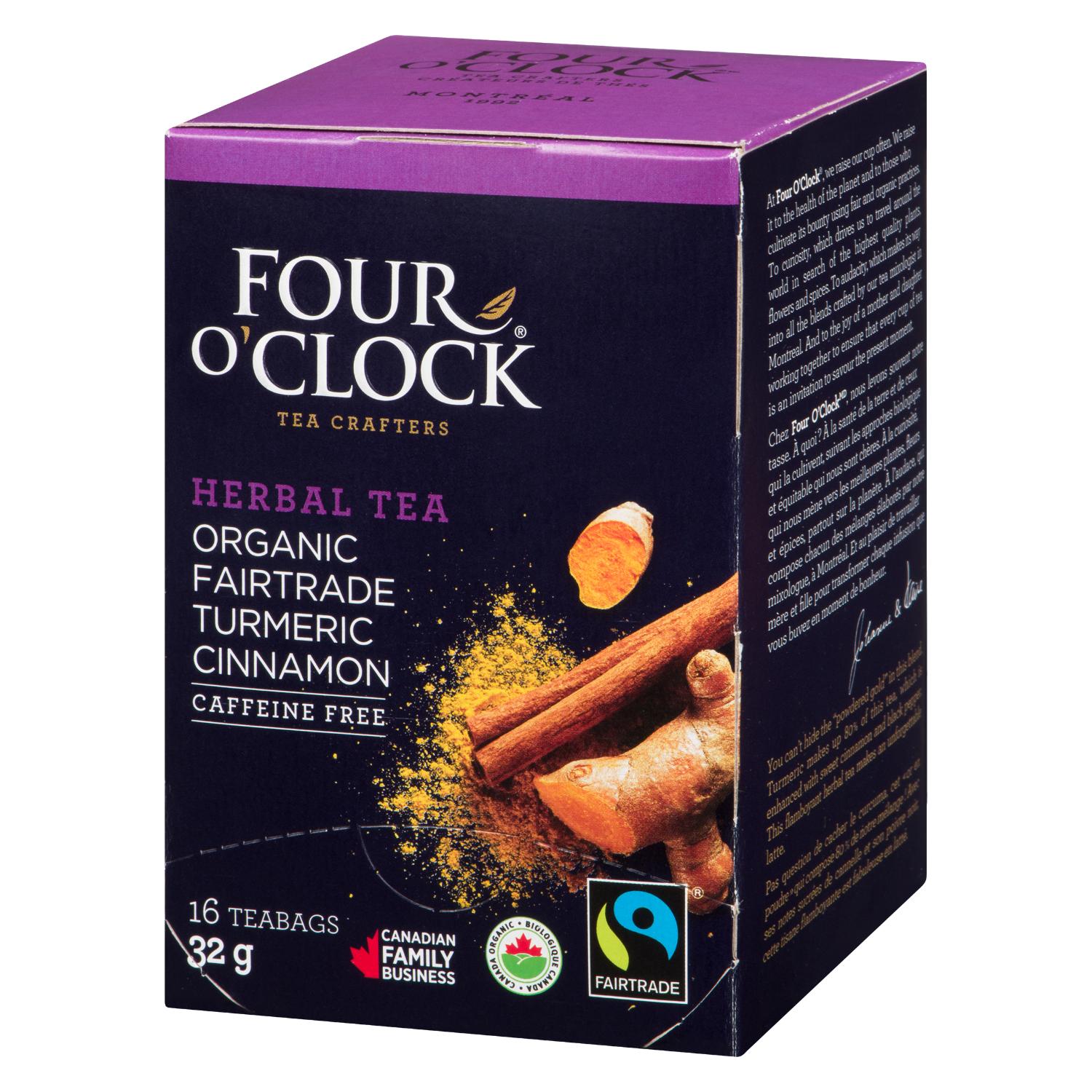 Organic Fairtrade Turmeric Cinnamon Herbal Tea x16