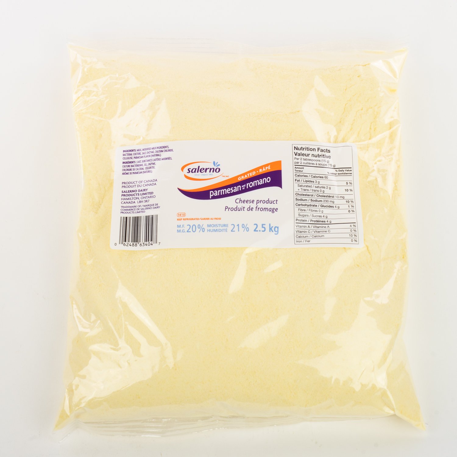 Grated Romano Parmesan 2.5 kg