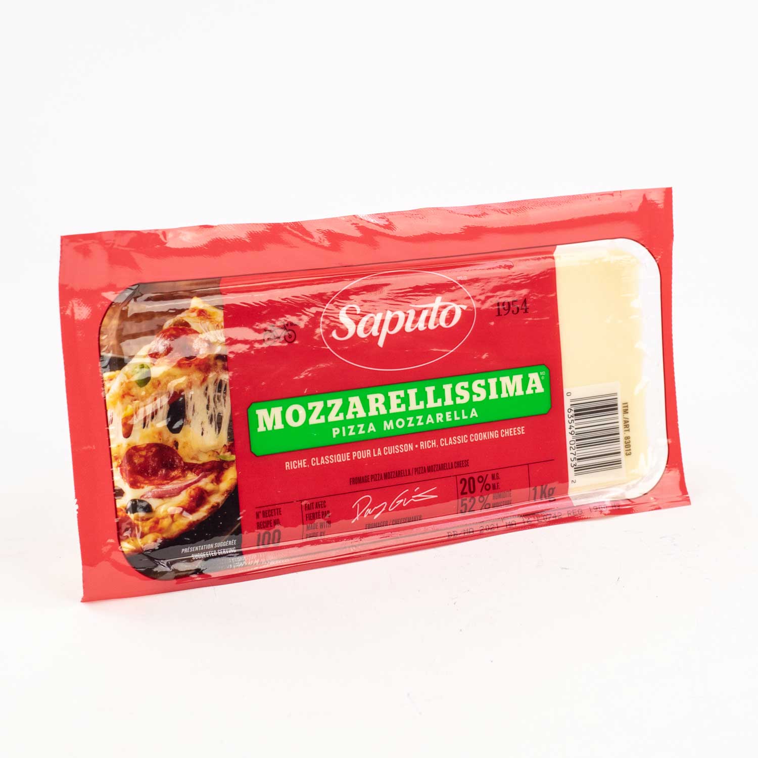 Mozzarellissima Cheese 20% 1 kg