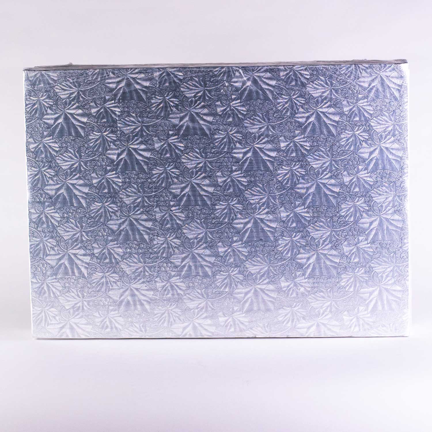 Silver Rectangular Cake Cardboard 38,1 cm x 54,1 cm / 15''x21,25'' x12