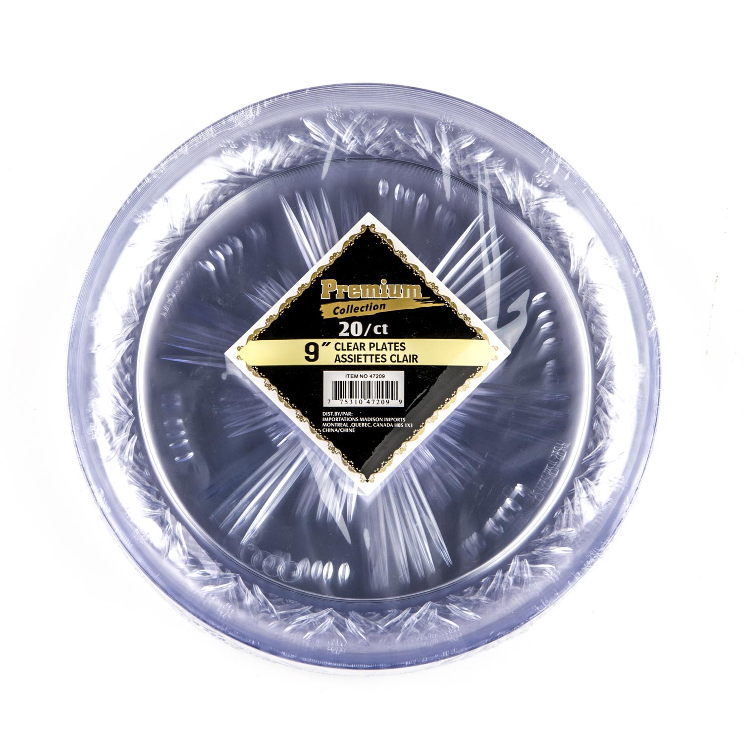 Clear Plastic Plate 9'' x20