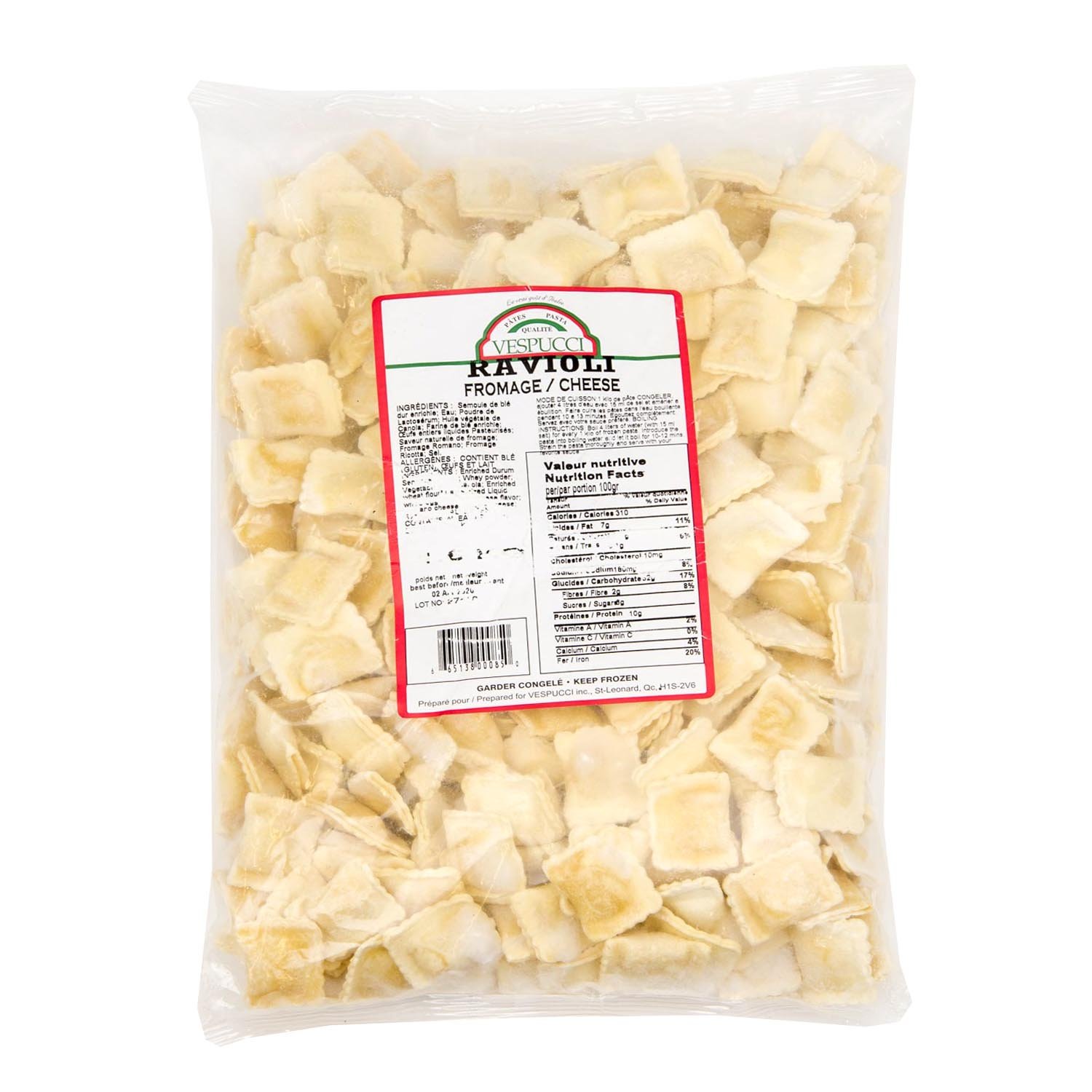 Frozen Cheese Ravioli 1.5 kg