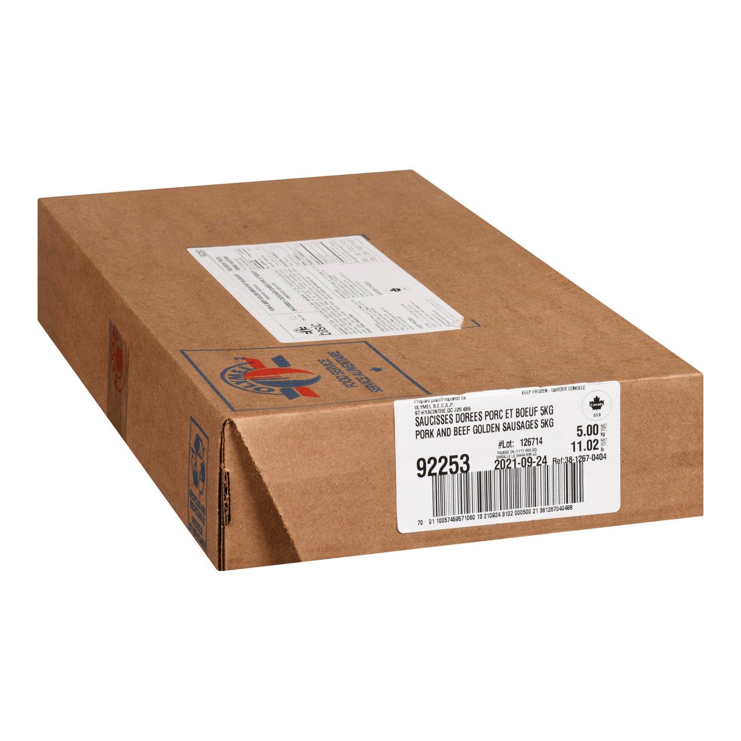 Breakfast Pork and Beef Sausages 5 kg