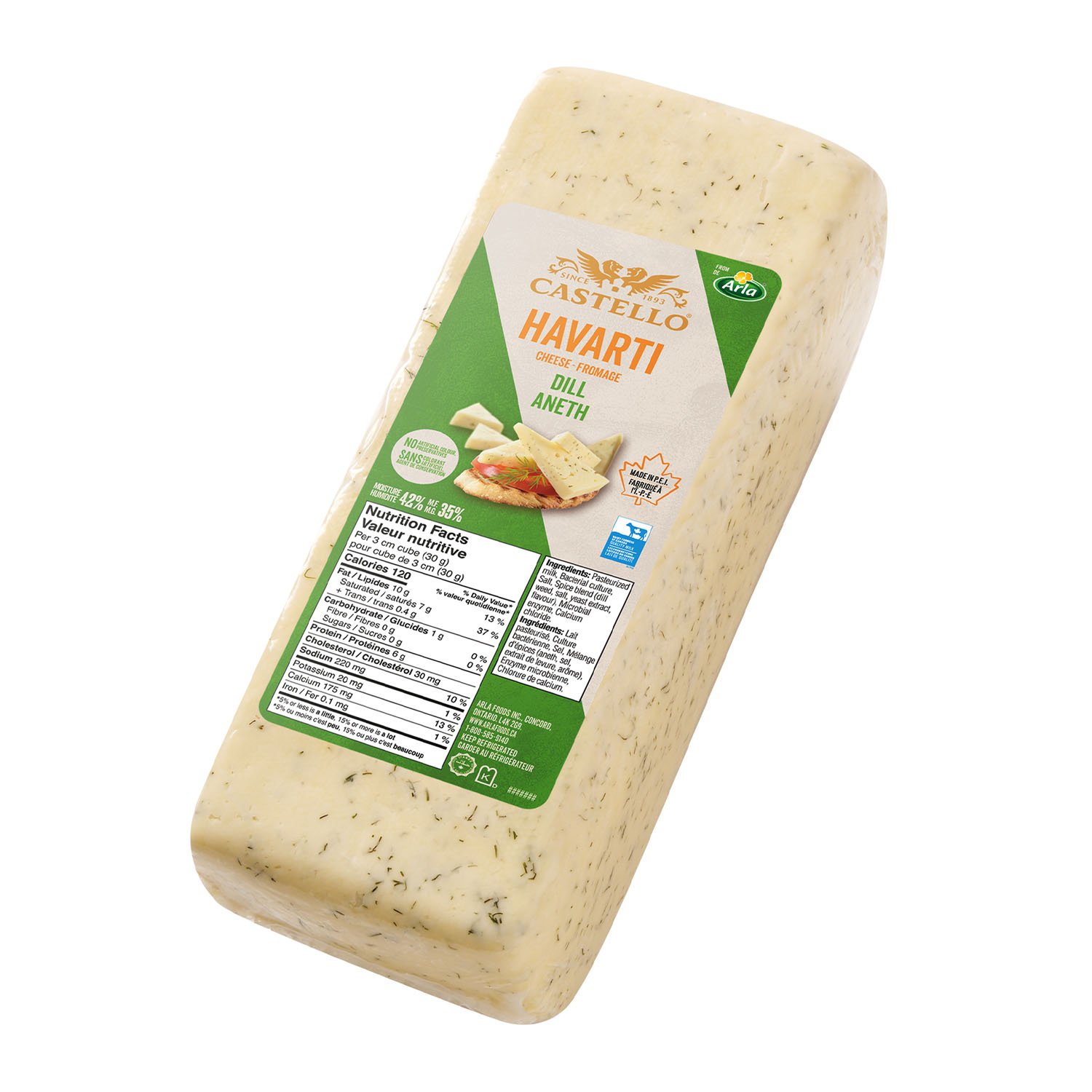 Dill Havarti Cheese Wheel 4.2 kg