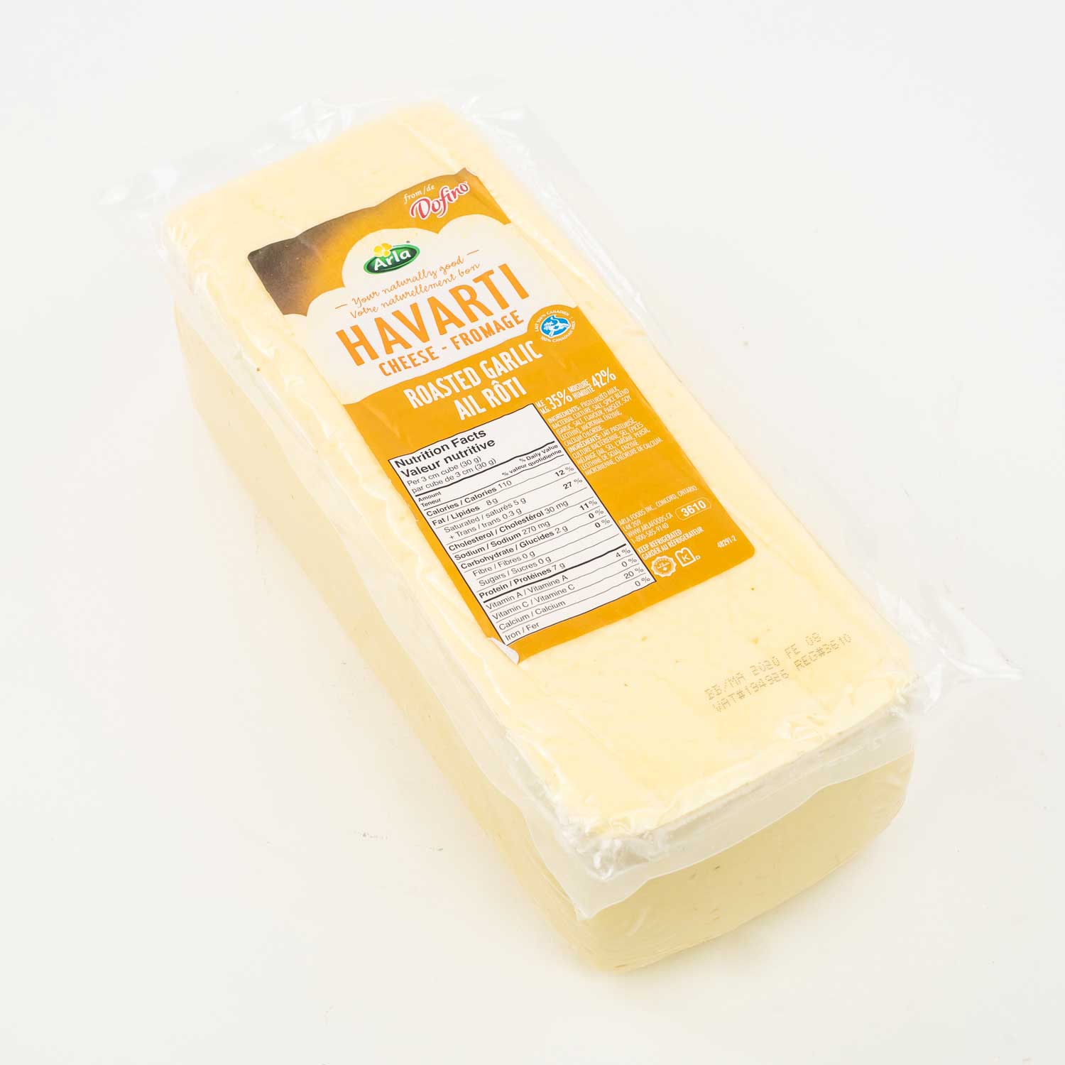 Roasted Garlic Havarti Cheese 4.2 kg