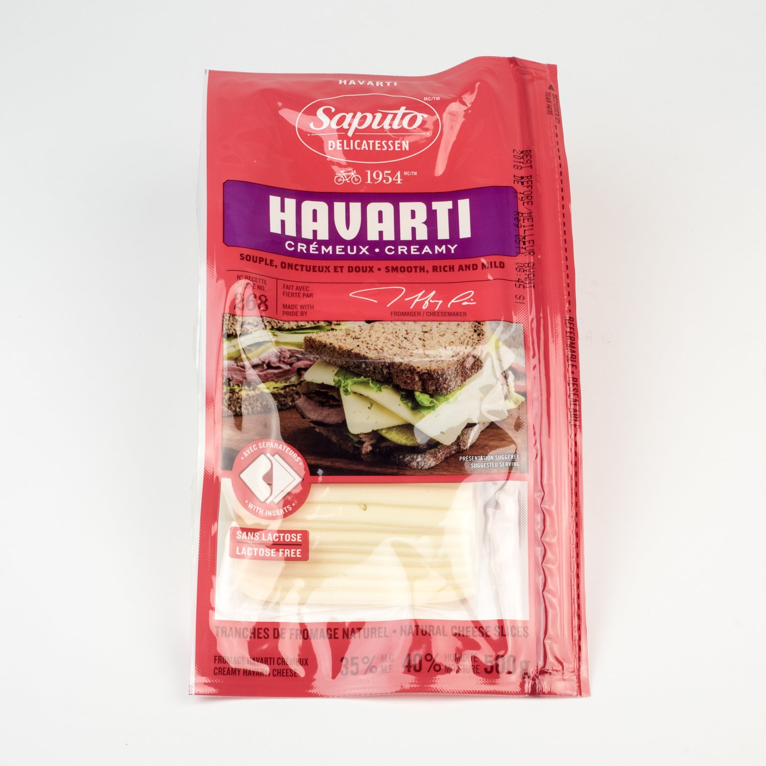 Sliced Havarti 500 g