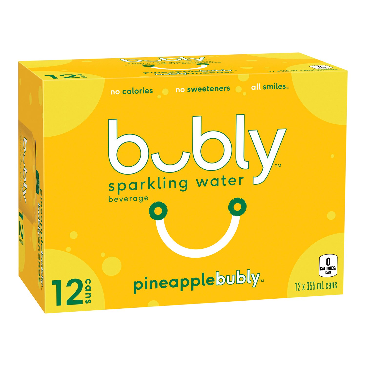 Pineapple Sparkling Water 355 ml x12