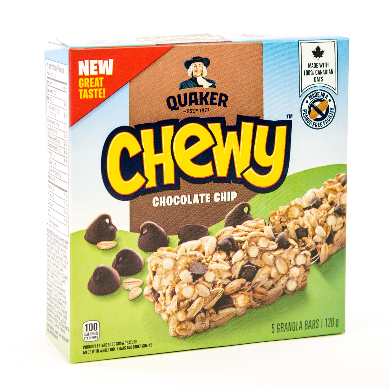 Chewy Chocolate Chip Bar 5 x 120 g-secondary-image