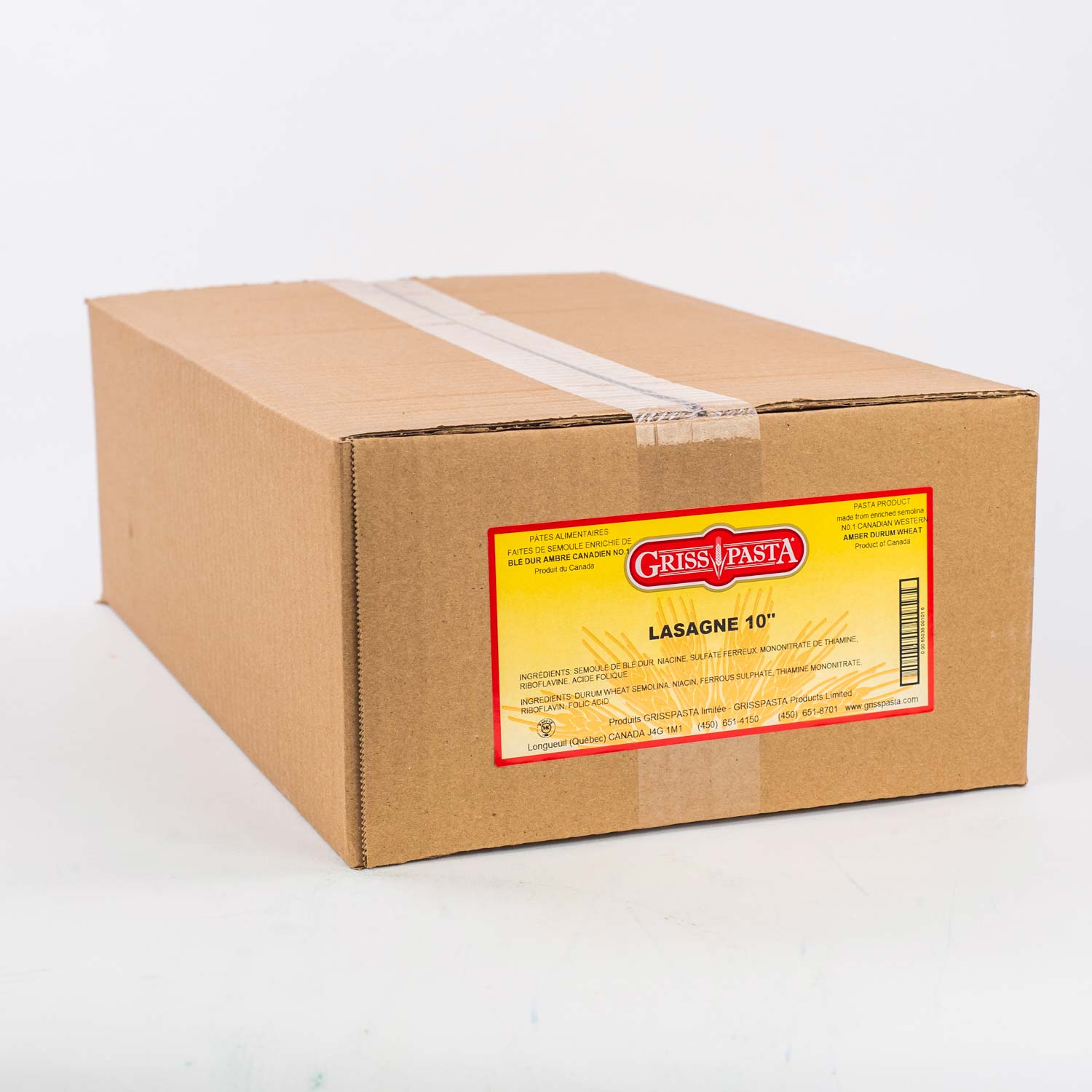 Lasagna Pasta 10'' 4.54 kg