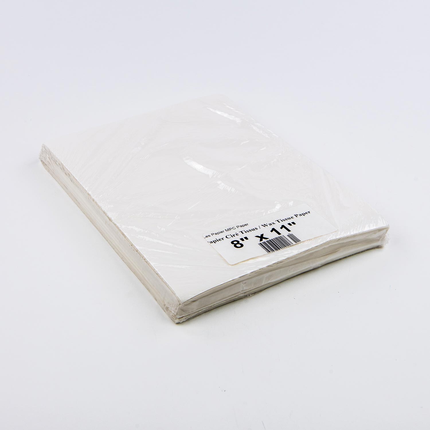 White Wax Tissue Paper Sheet 8''x11'' x1000