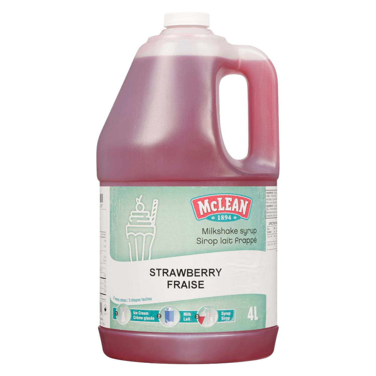 Strawberry Milkshake Syrup 4 L