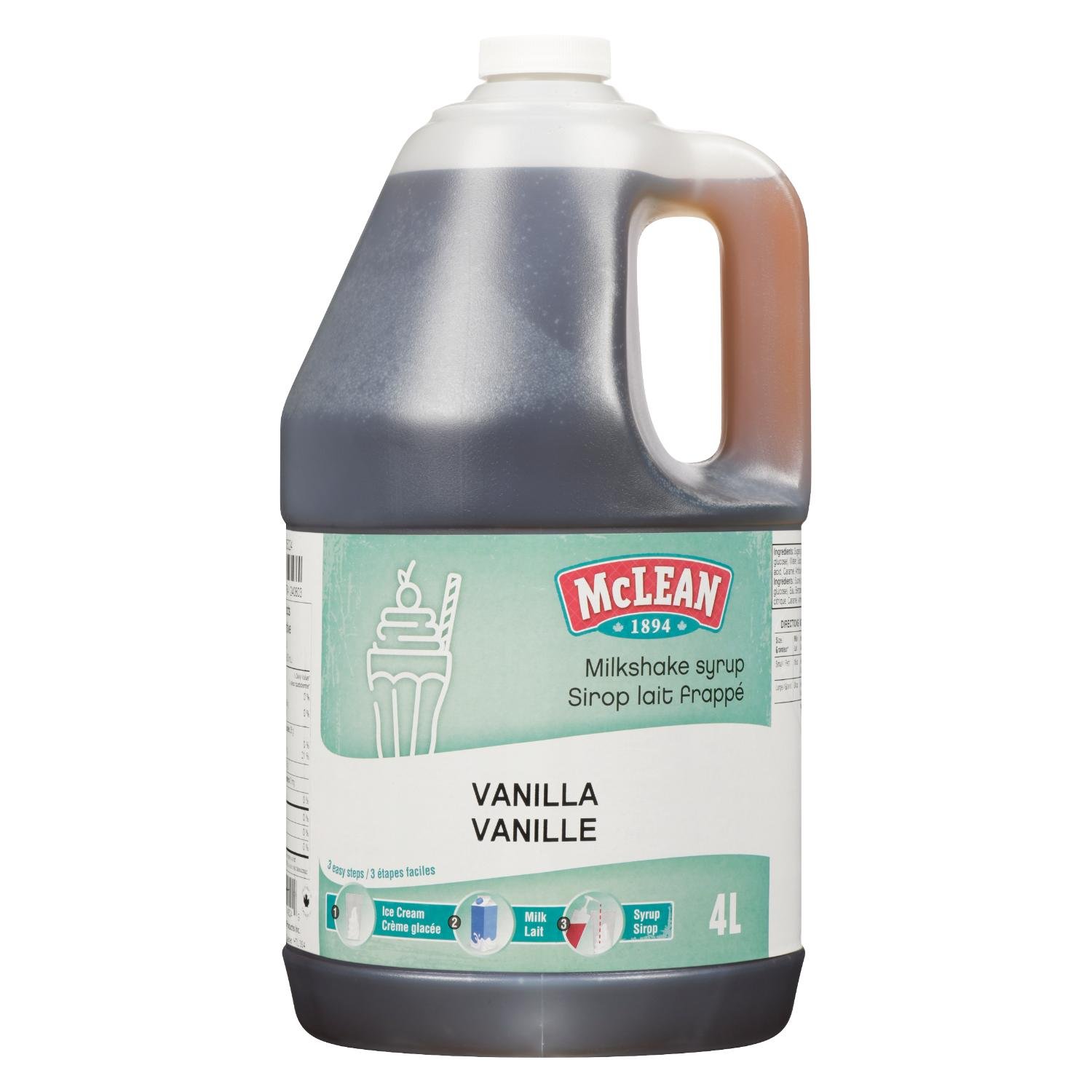 Vanilla Flavour Milkshake Syrup 4 L