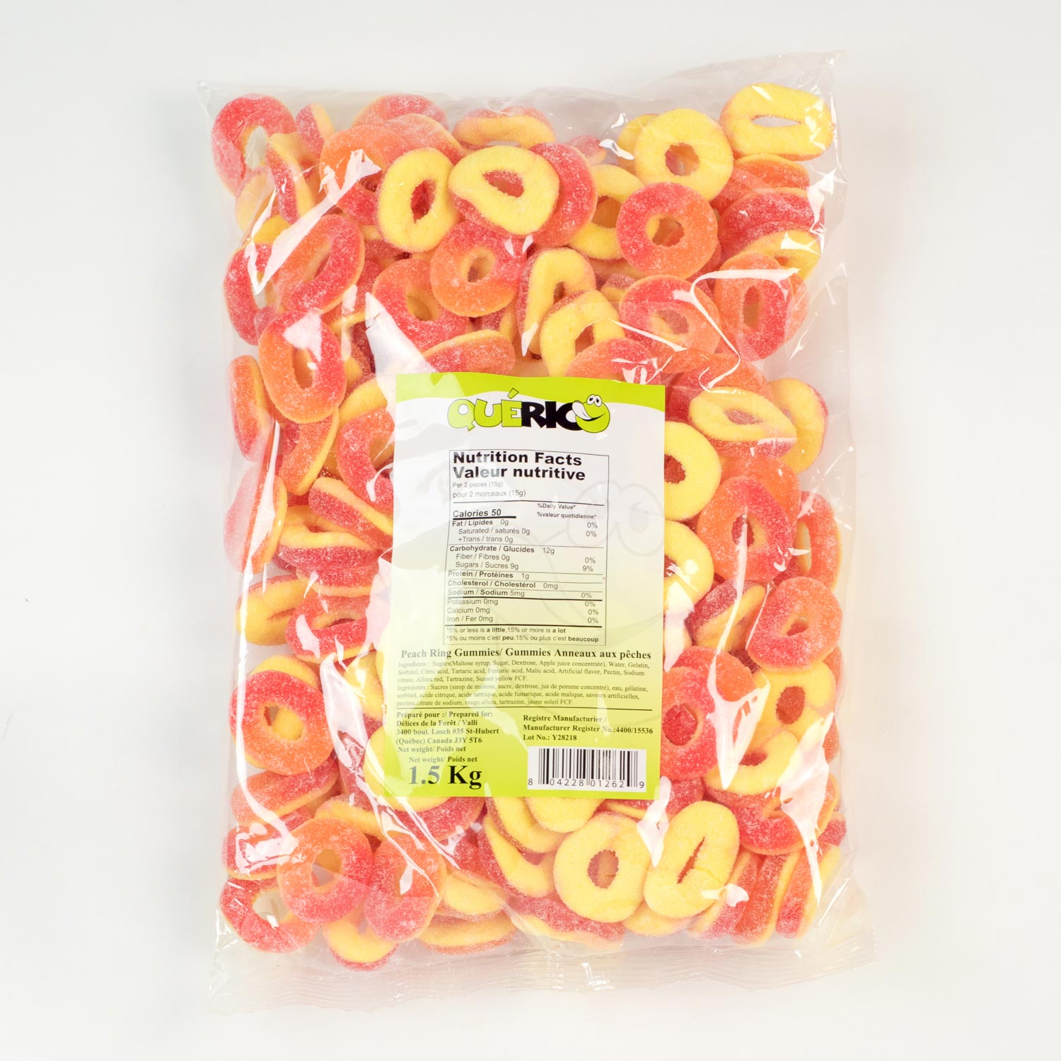 Peach Ring Candy 1.5 kg