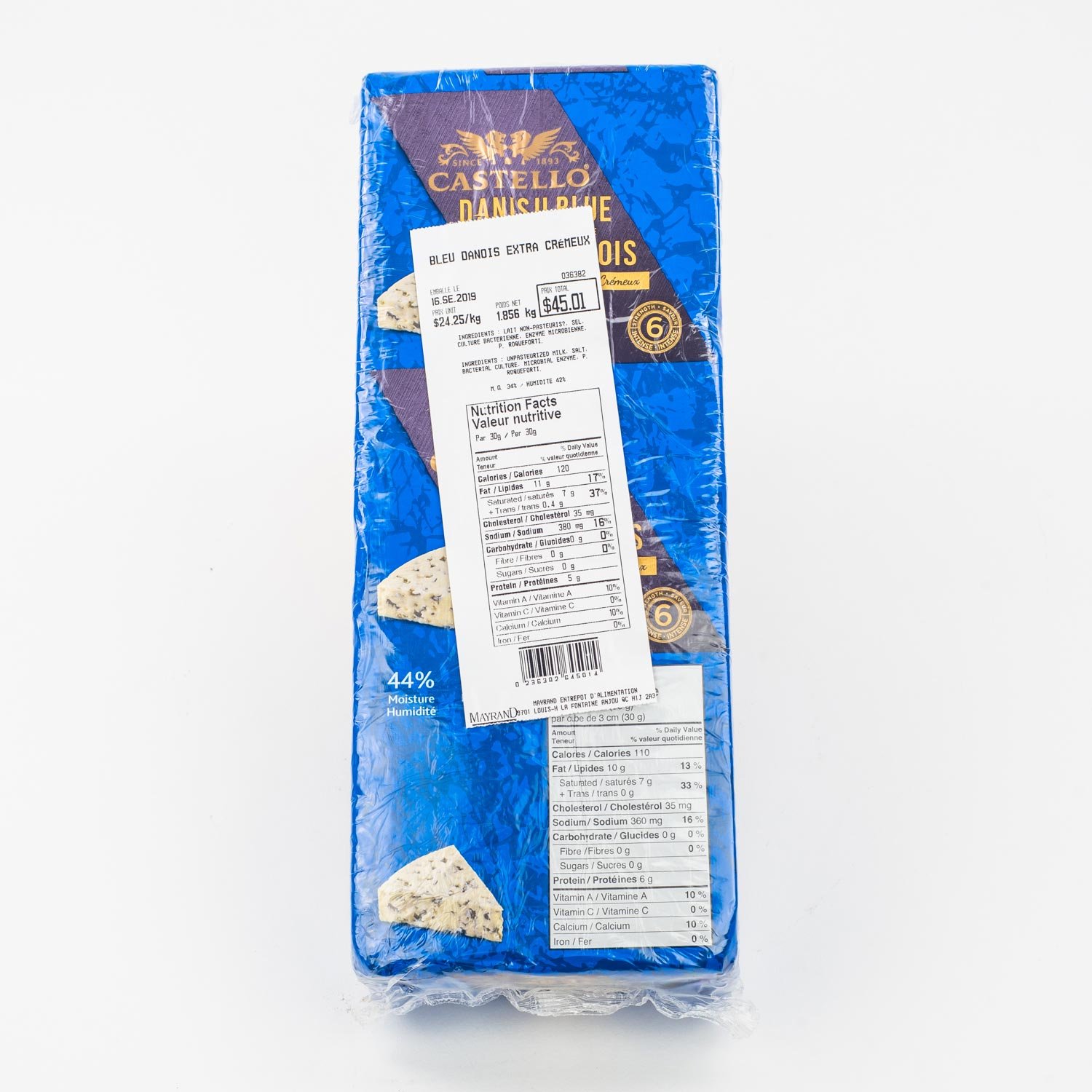 Extra Creamy Danish Blue Cheese 1.9 kg