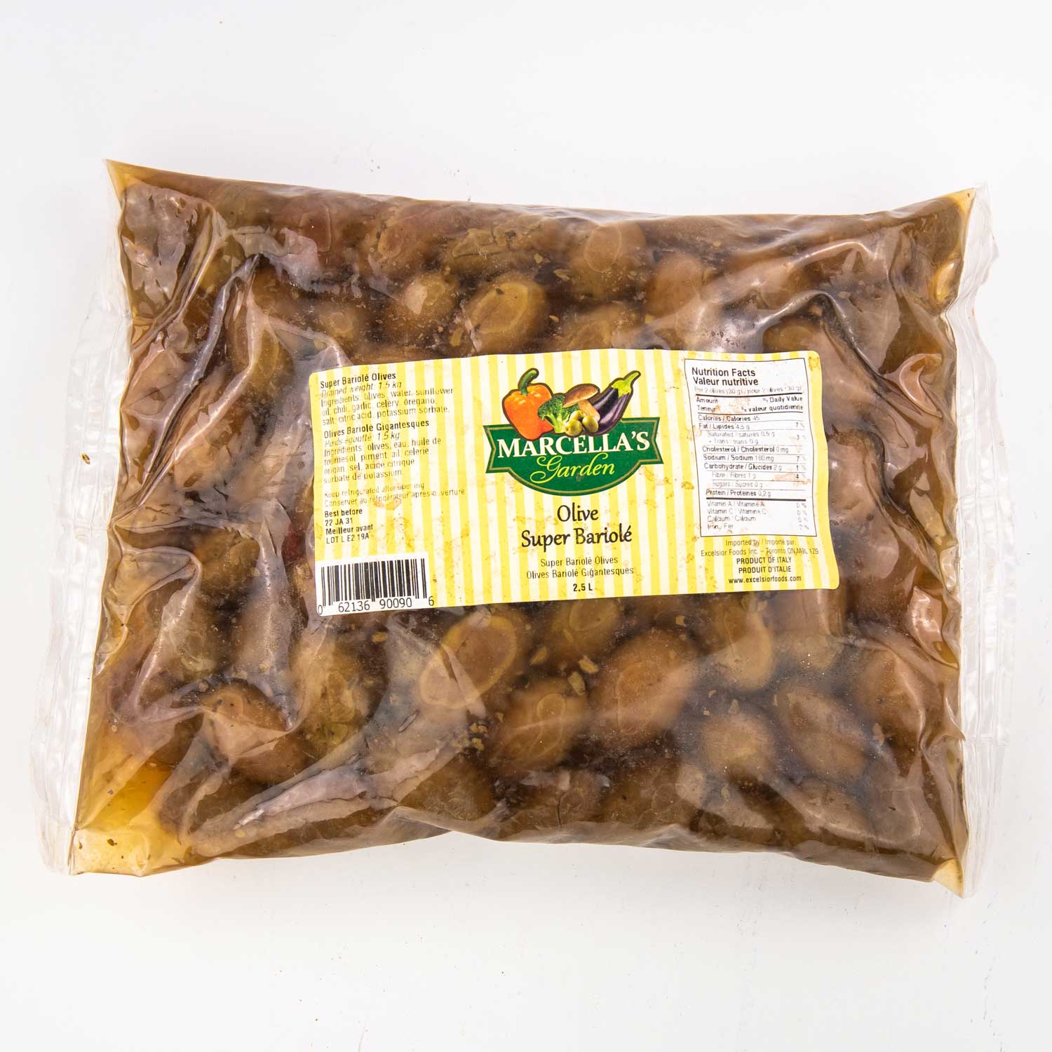 Giant Spicy Multicolored Olives 1.5 kg