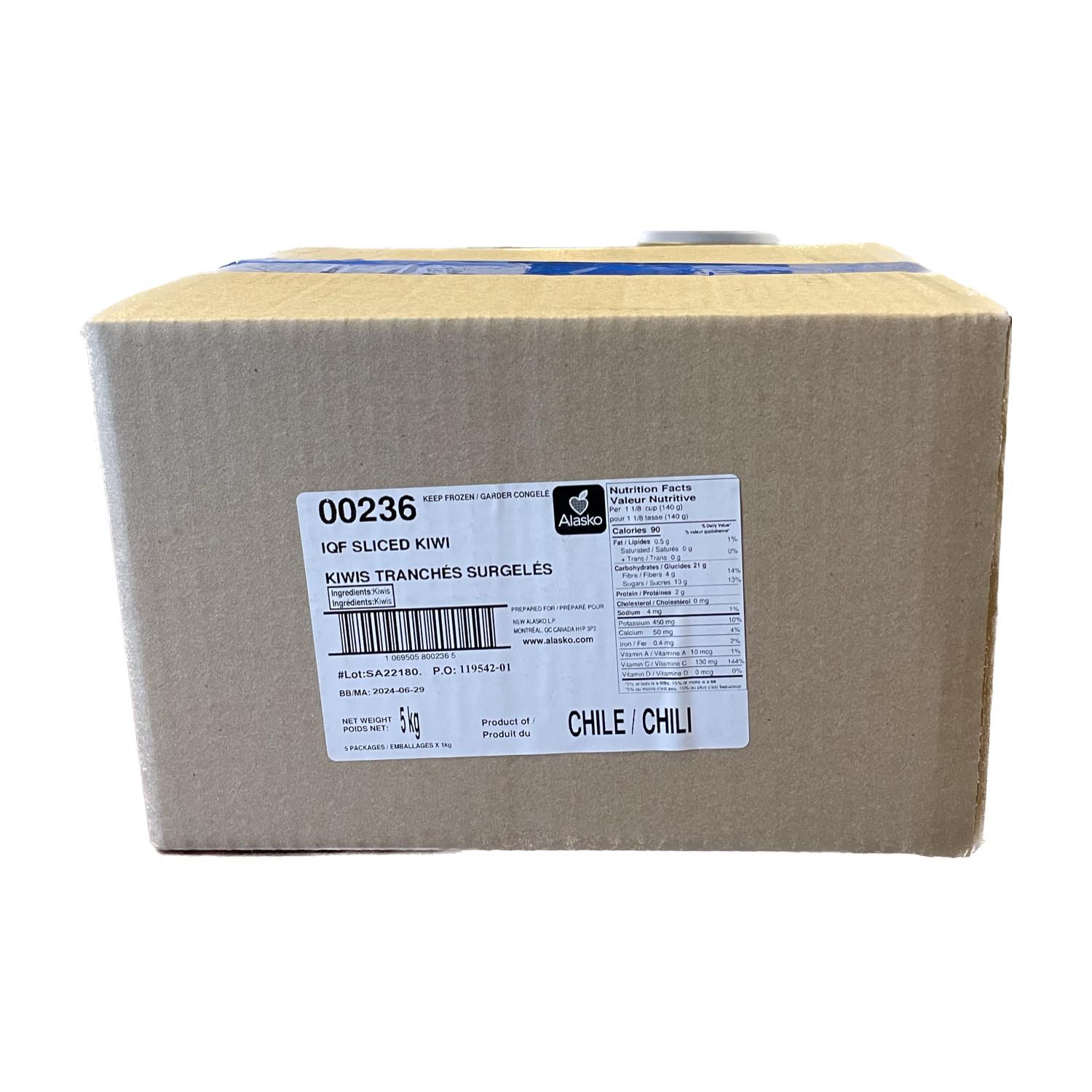 Frozen Sliced Kiwi 1 kg
