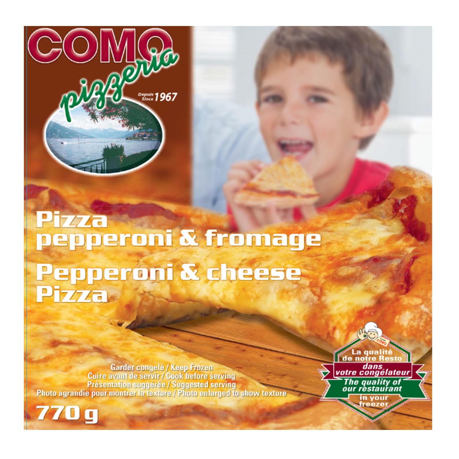 Frozen Cheese and Pepperoni Pizza 770 g