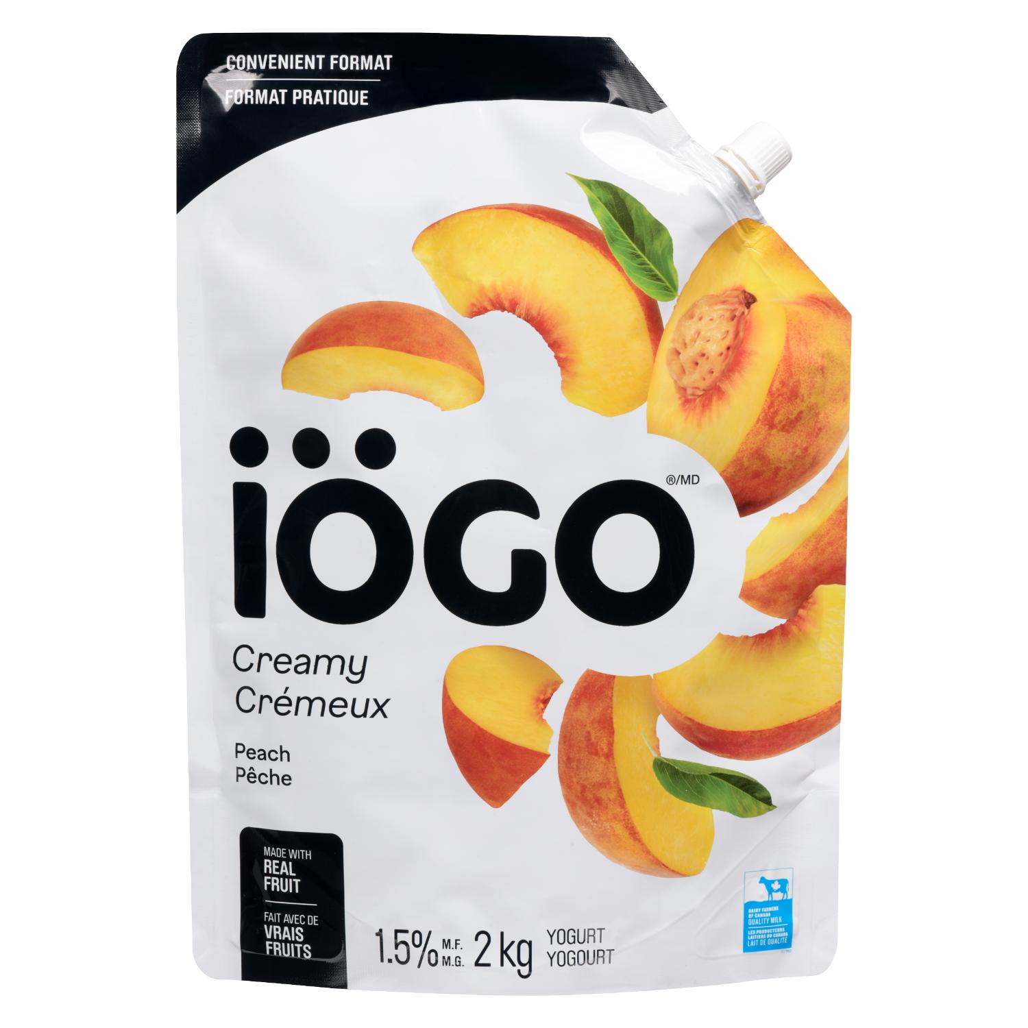 1.5% Peach Yogurt 2 kg