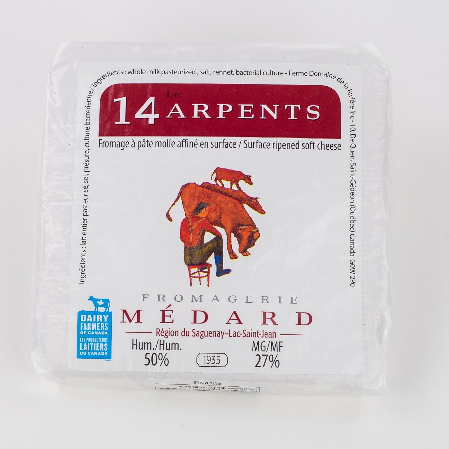 14 Arpents Farm Cheese Wheel 1.2 kg
