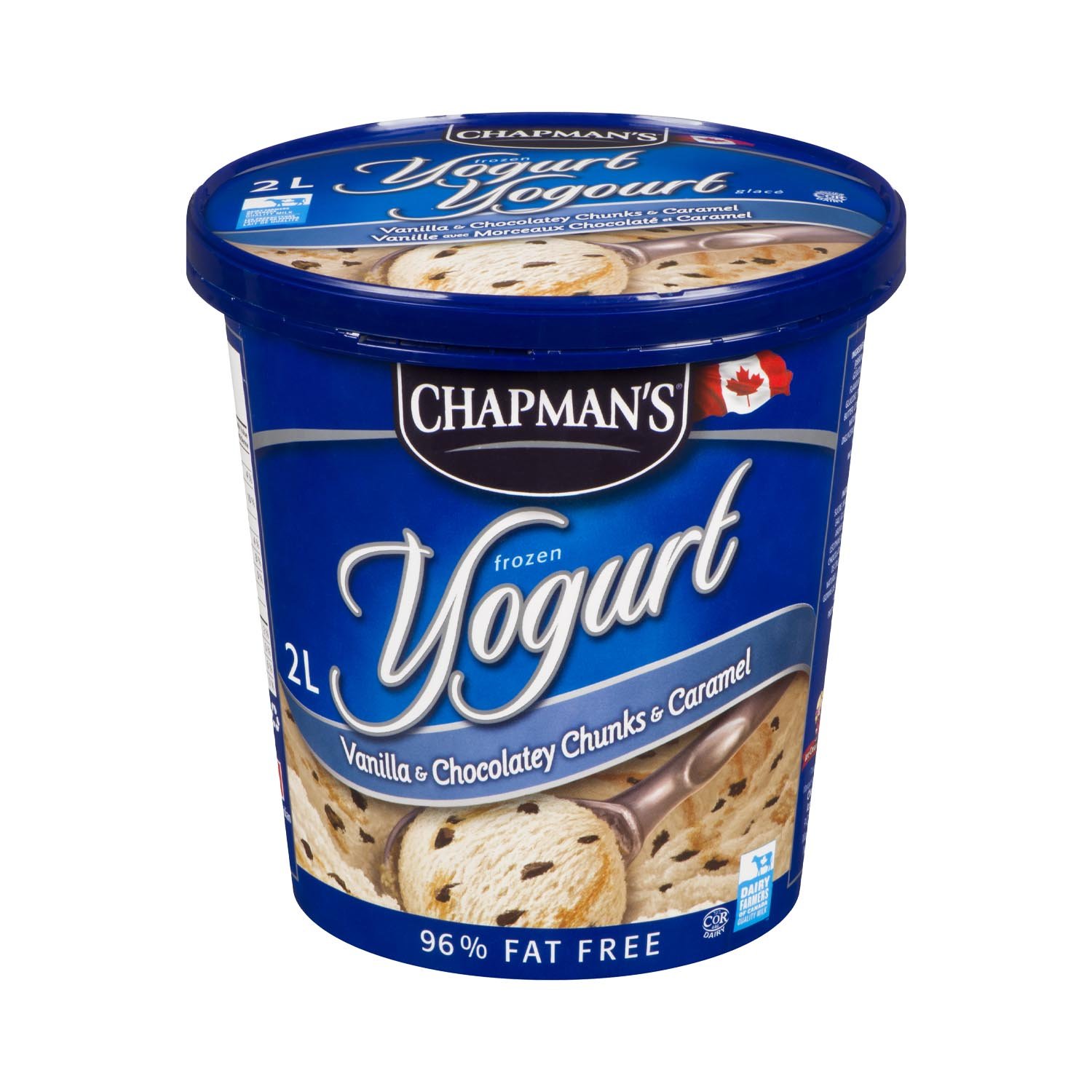 Chocolate Chips, Caramel and Vanilla Iced Yogurt 2 L-secondary-image