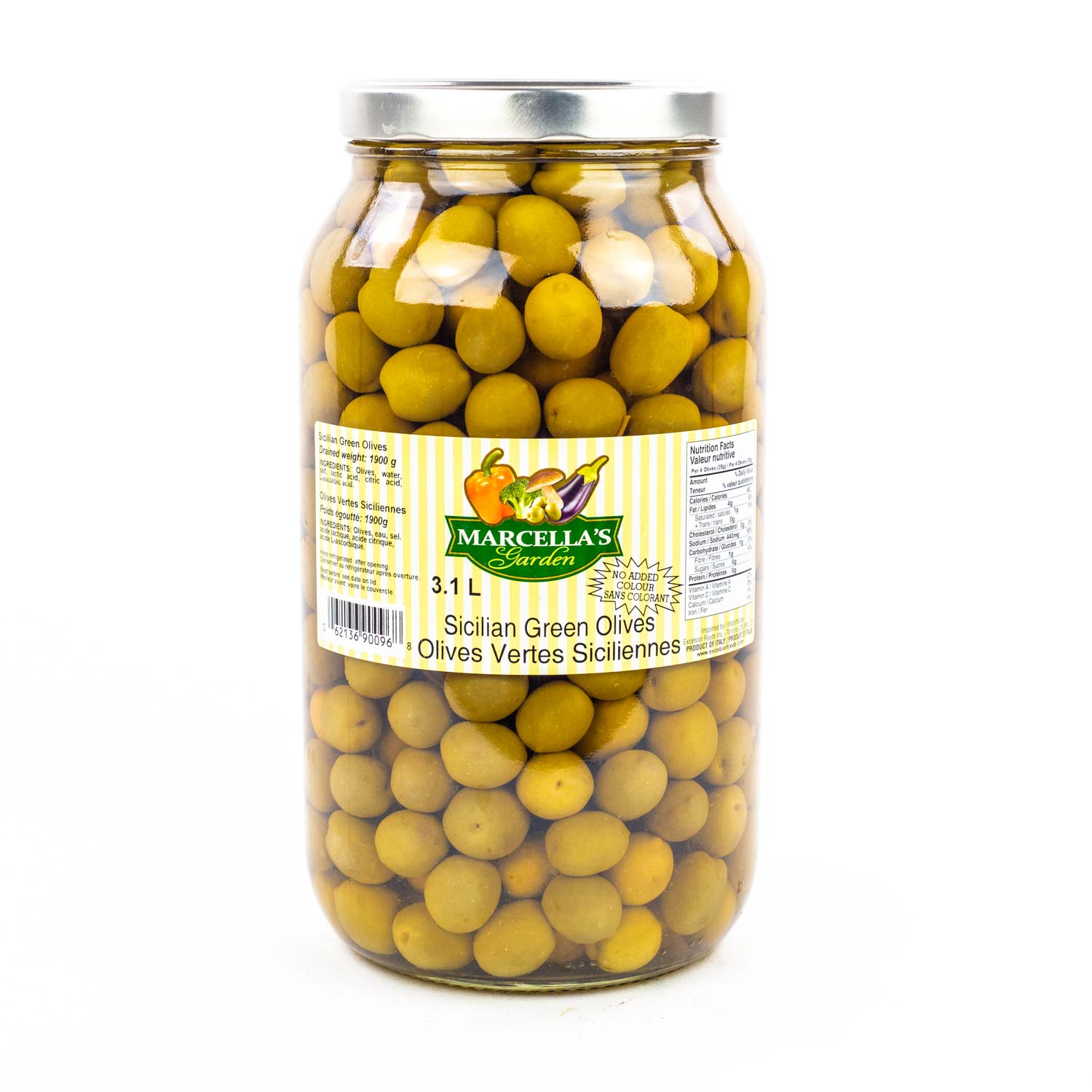 Sicilian Green Olives 3 L
