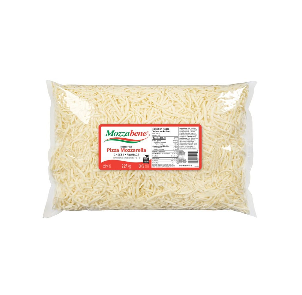 Shredded Mozzarella Cheese 21% 2.27 kg